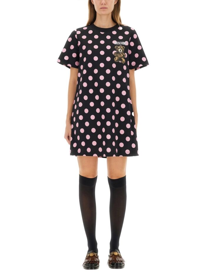 Moschino "TEDDY POLKA DOTS" DRESS