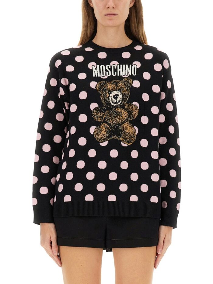 Moschino "TEDDY POLKA DOTS" SWEATER