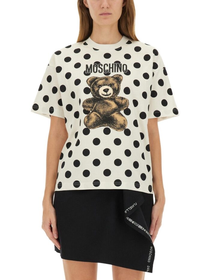 Moschino "TEDDY POLKA DOTS" T-SHIRT