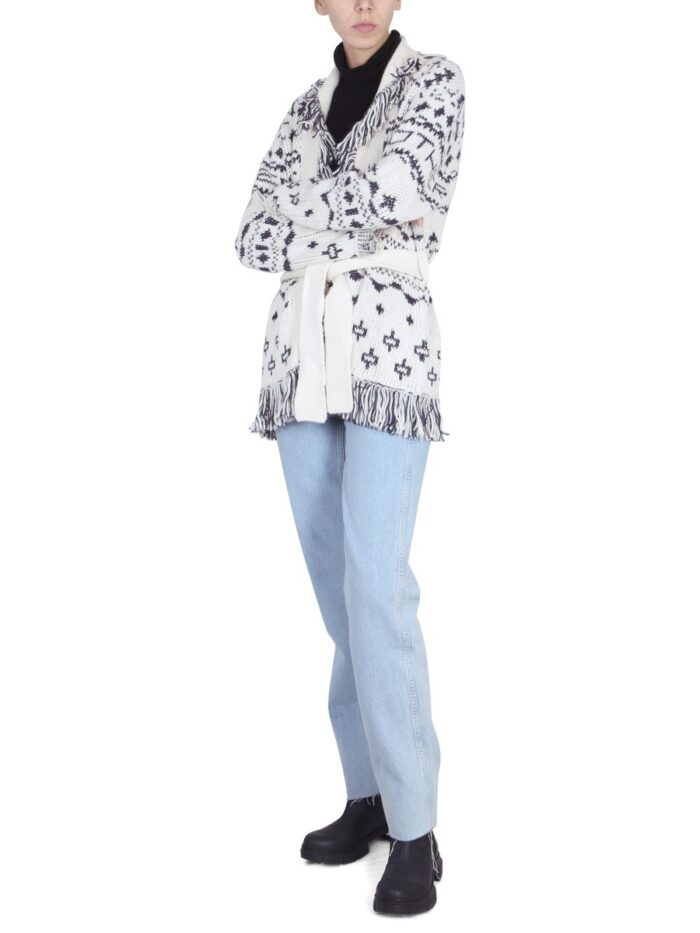 MOTHER CARDIGAN THE BELTED SHORT