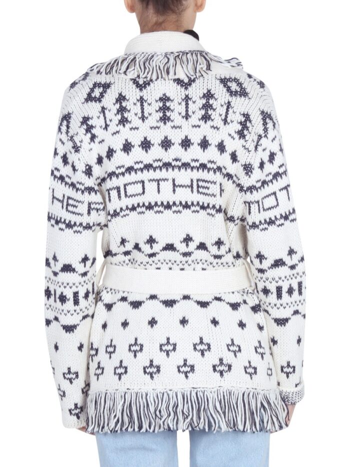 MOTHER CARDIGAN THE BELTED SHORT
