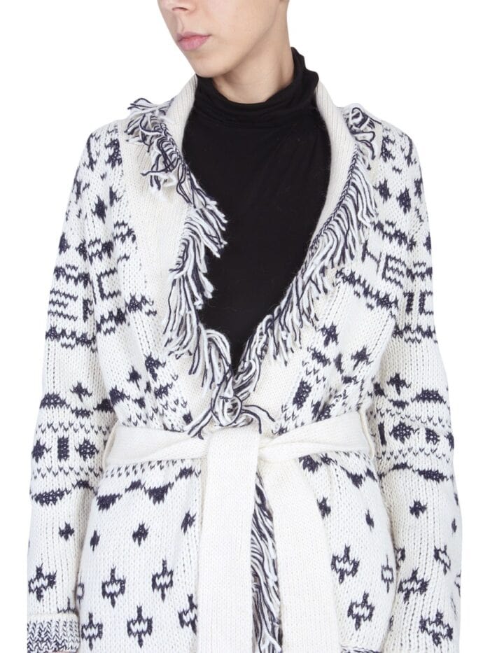 MOTHER CARDIGAN THE BELTED SHORT