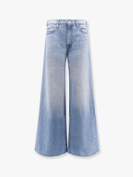 MOTHER Cotton Blend Jeans Wirh Back Logo Label