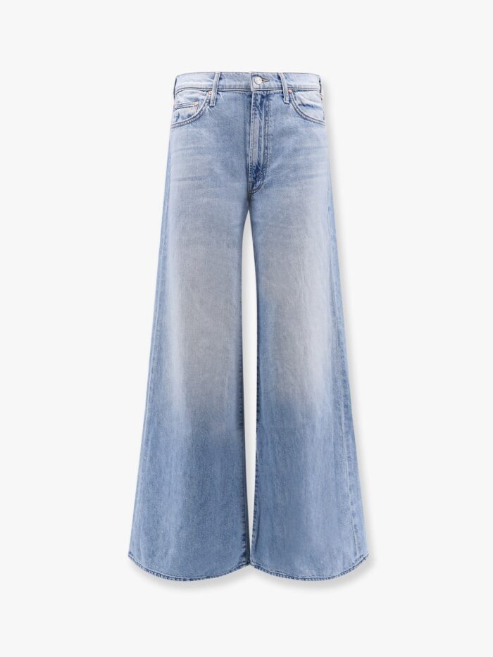 MOTHER Cotton Blend Jeans Wirh Back Logo Label