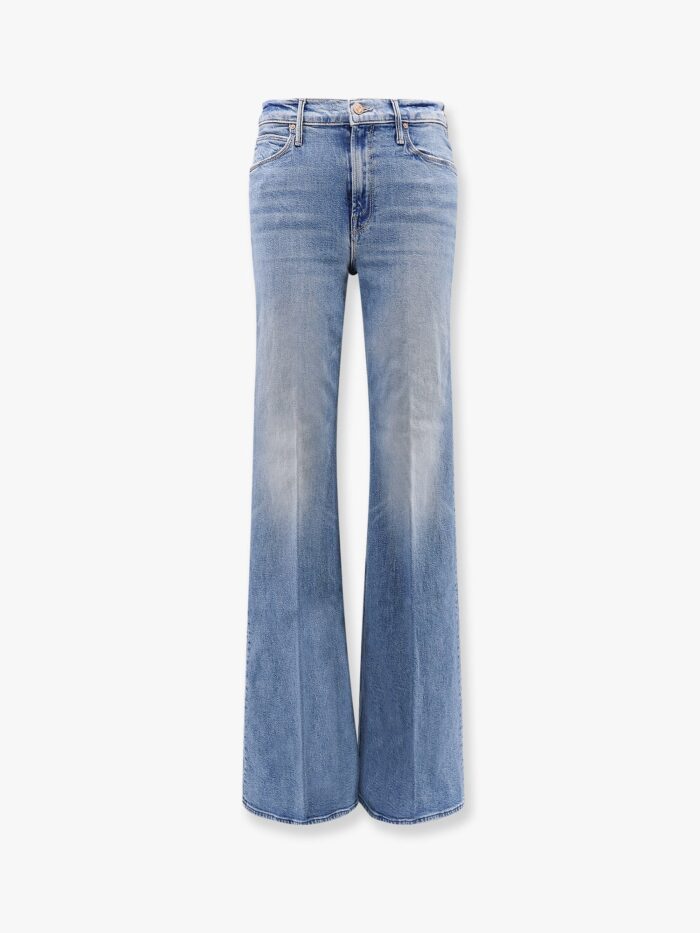 MOTHER Cotton Blend Jeans With Back Logo Label