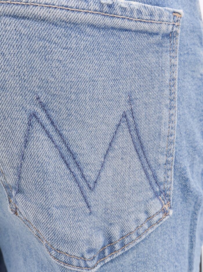 MOTHER Cotton Blend Jeans With Back Logo Label