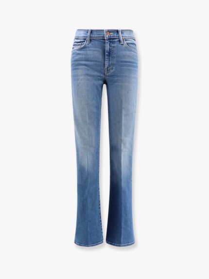 MOTHER Stretch Cotton Jeans With Flared Bottom