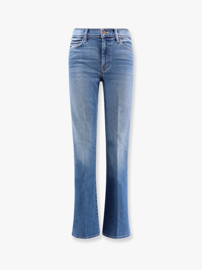 MOTHER Stretch Cotton Jeans With Flared Bottom