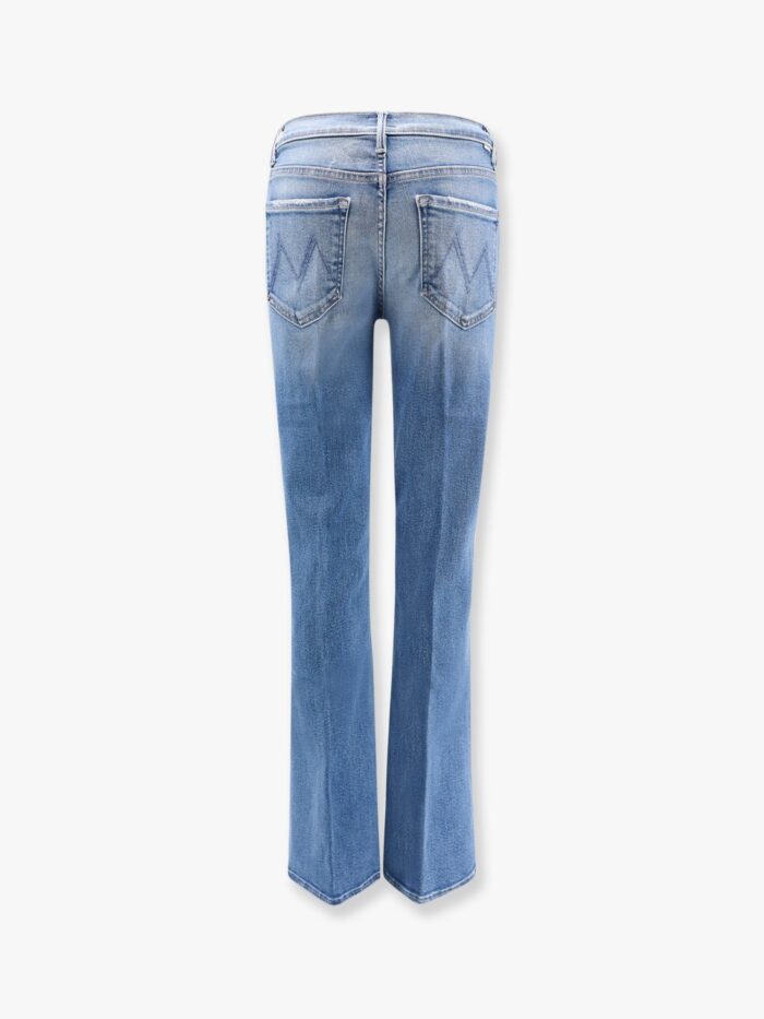 MOTHER Stretch Cotton Jeans With Flared Bottom