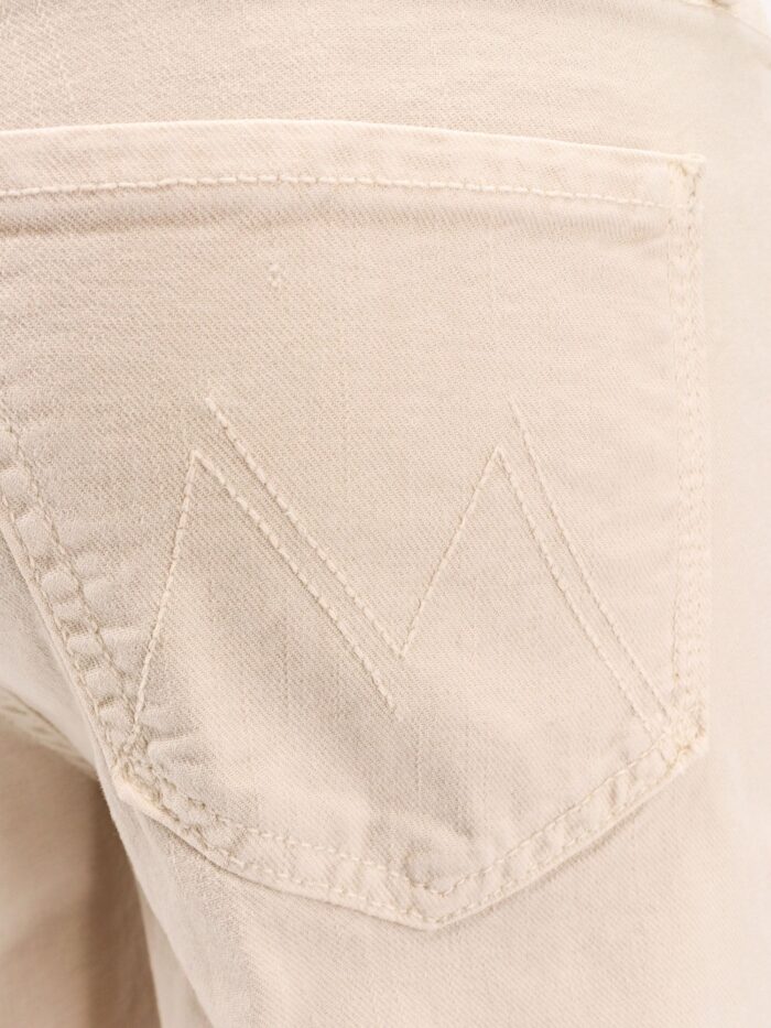 MOTHER The Roller Fray Stretch Cotton Trouser
