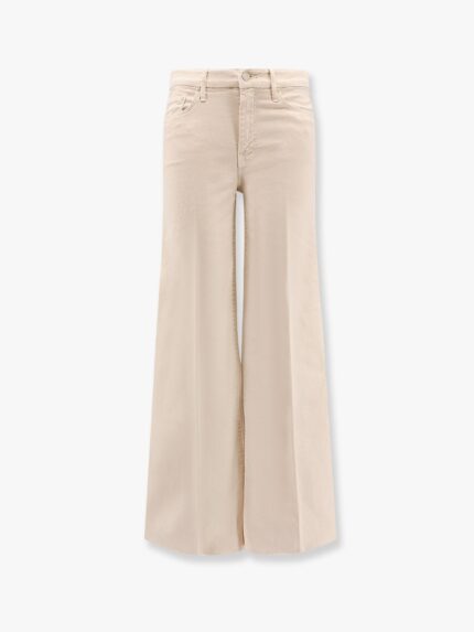 MOTHER The Roller Fray Stretch Cotton Trouser
