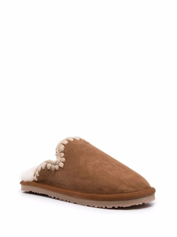 MOU Suede Slipper Eskimo Stitch