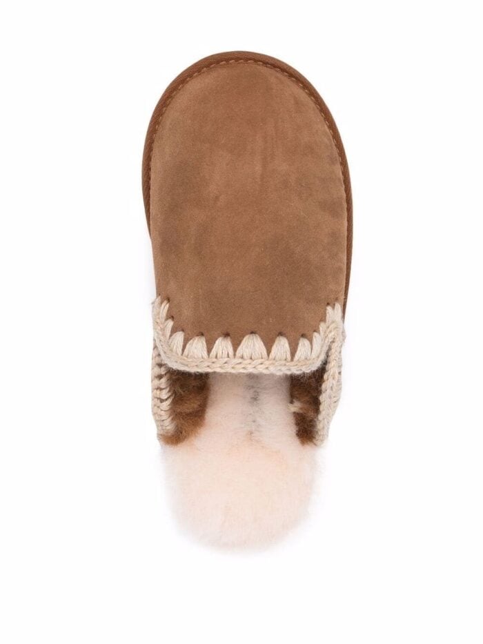 MOU Suede Slipper Eskimo Stitch