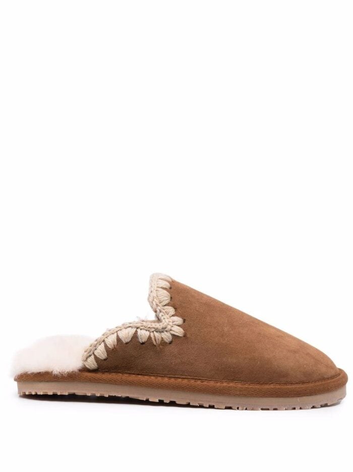 MOU Suede Slipper Eskimo Stitch