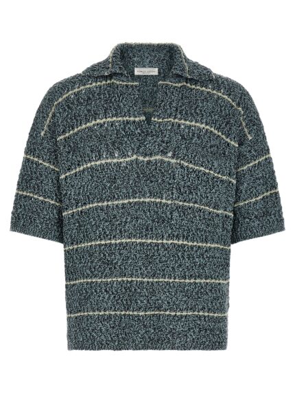 ROBERTO COLLINA 'Mouliné' Polo Shirt
