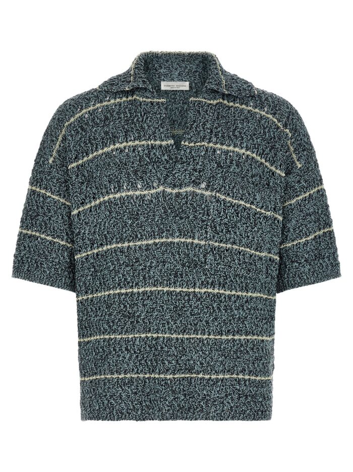 roberto collina 'mouliné' polo shirt ROBERTO COLLINA 'Mouliné' Polo Shirt