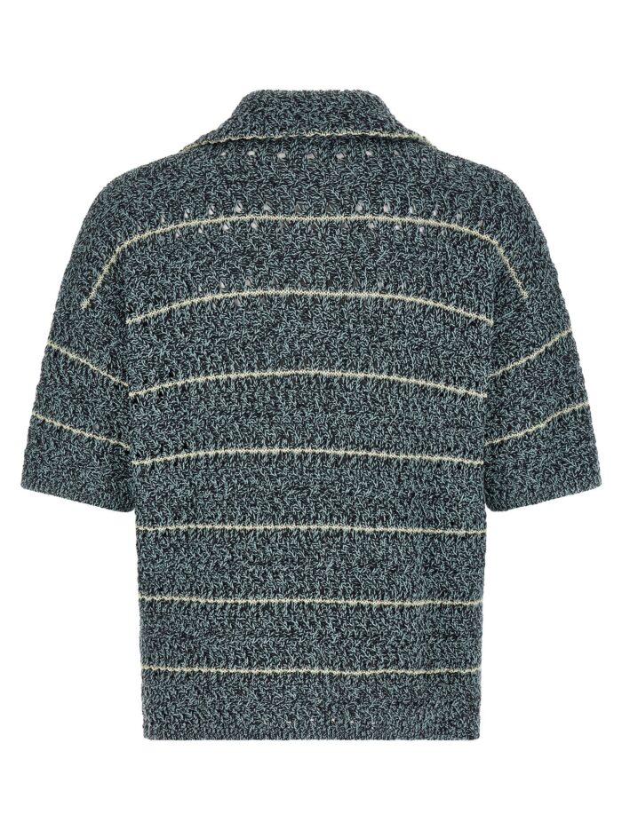ROBERTO COLLINA 'Mouliné' Polo Shirt