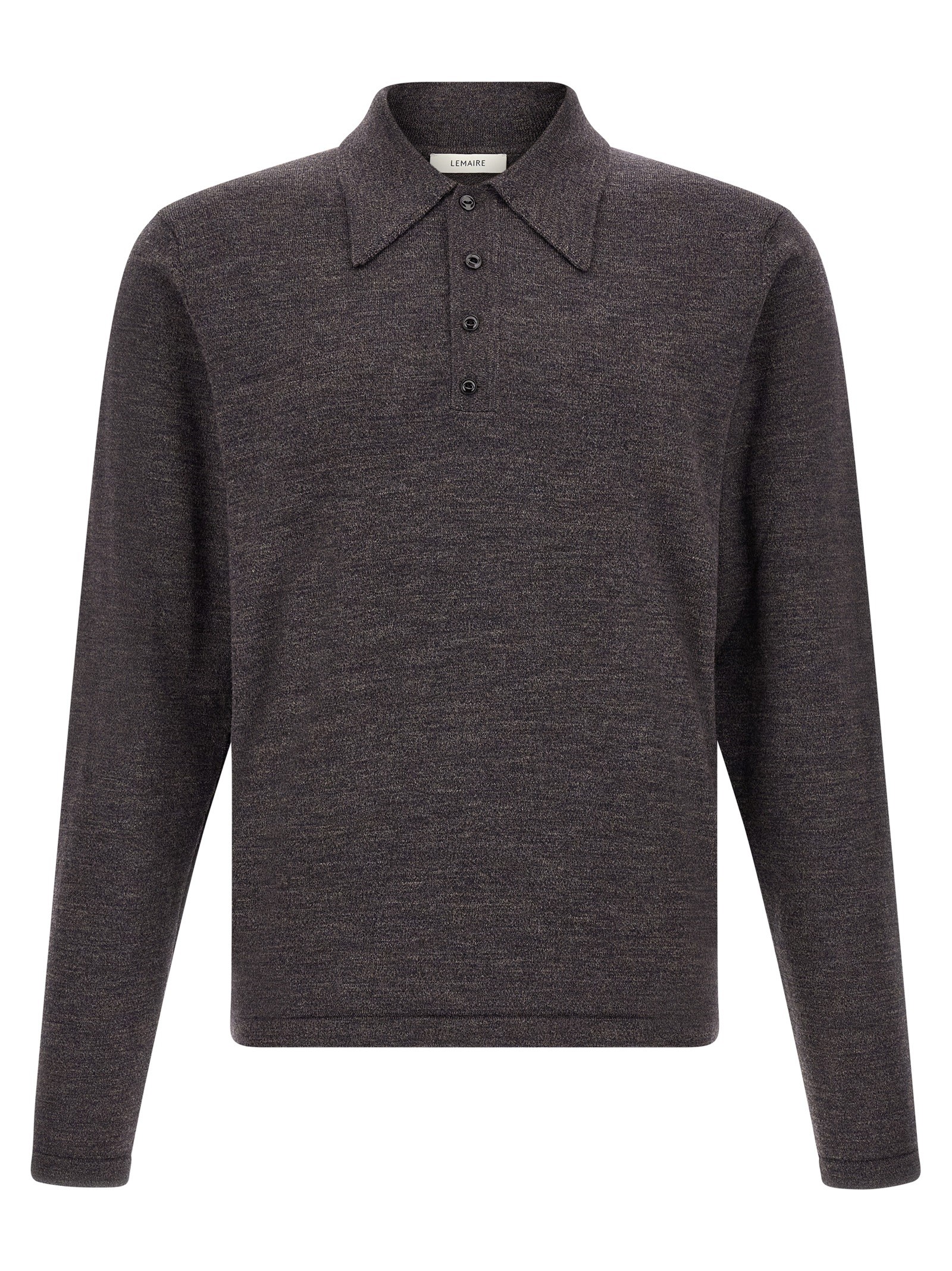LEMAIRE Mouliné Wool Polo Shirt