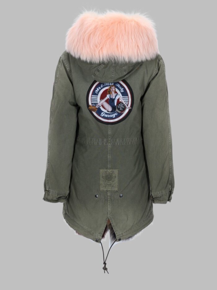 MR & MRS ITALY PARKA "ARMY" IN COTONE