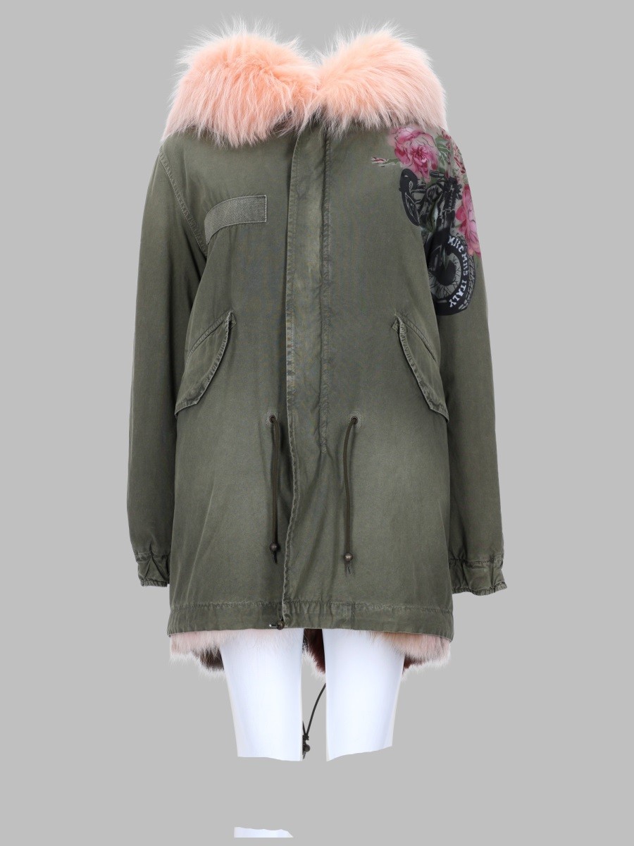MR & MRS ITALY PARKA "ARMY" IN COTONE