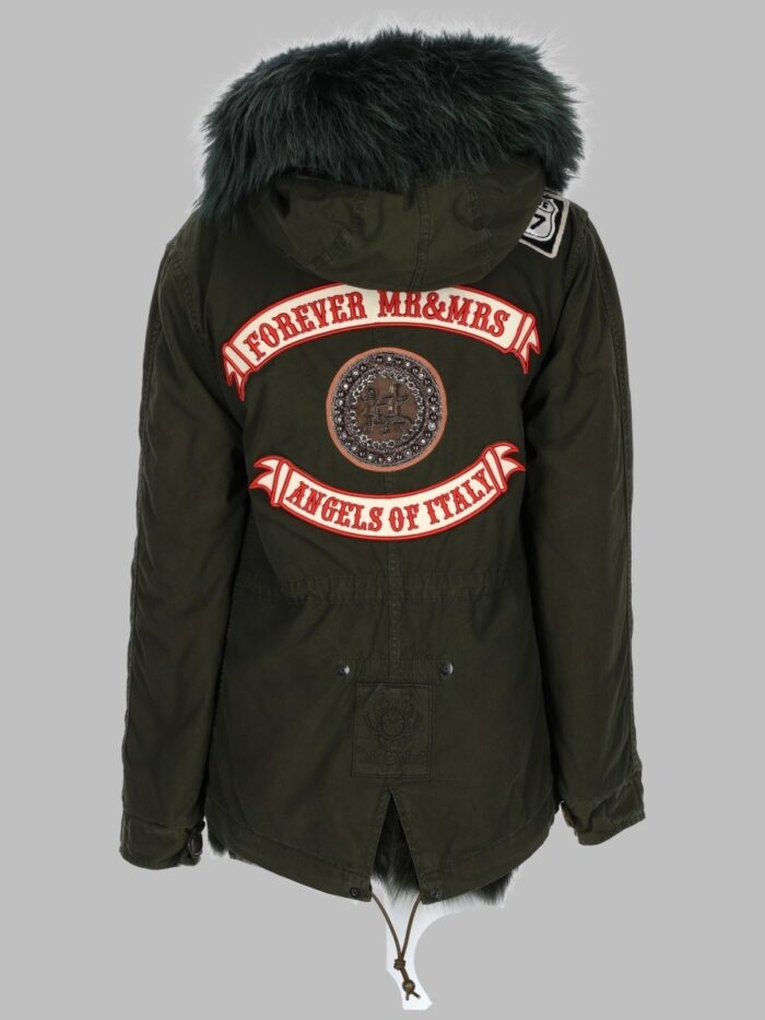 MR & MRS ITALY Patches Logo Parka