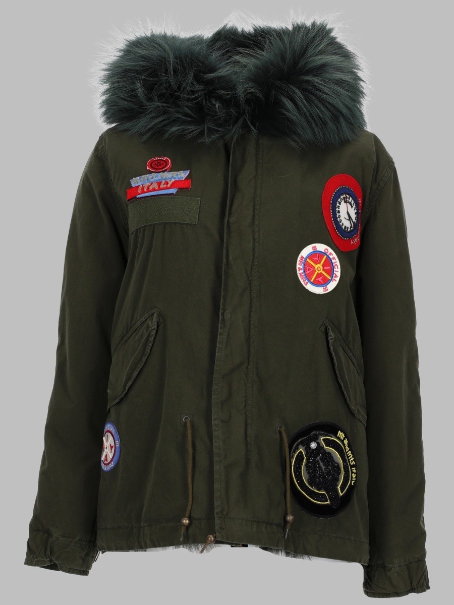 MR & MRS ITALY Patches Logo Parka