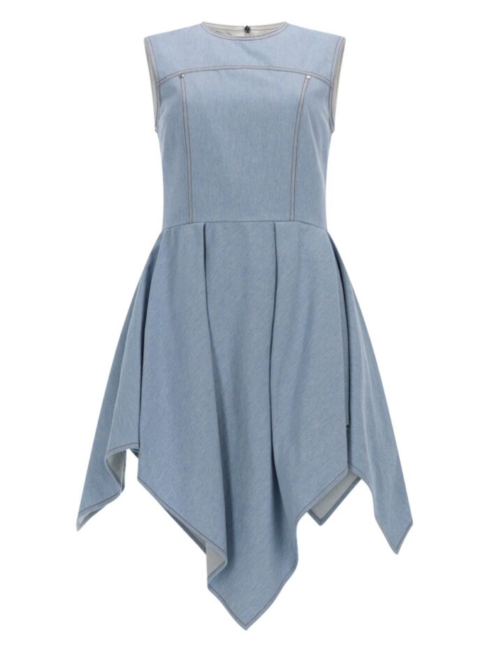 Msgm ABITO IN DENIM CON GONNA ASIMMETRICA