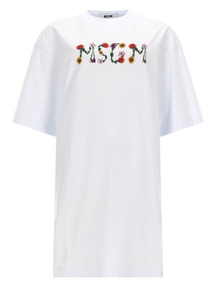 Msgm ABITO T-SHIRT CON LOGO