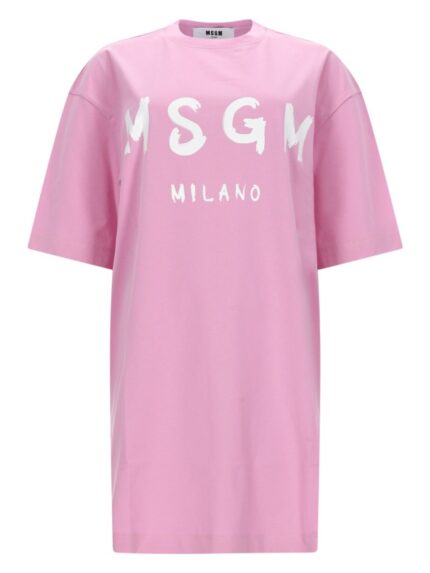 Msgm ABITO T-SHIRT CON LOGO