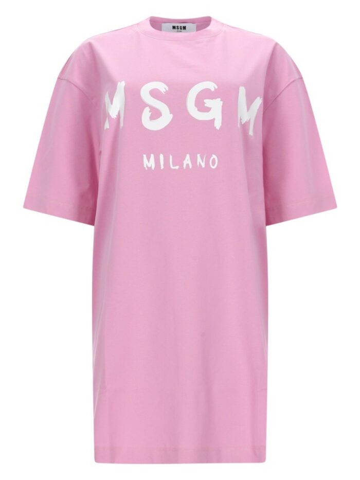 Msgm ABITO T-SHIRT CON LOGO