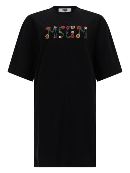 Msgm ABITO T-SHIRT CON LOGO