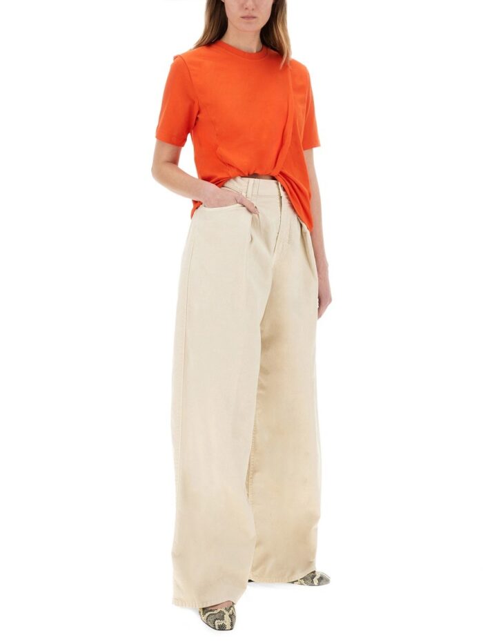 Msgm ASYMMETRICAL T-SHIRT
