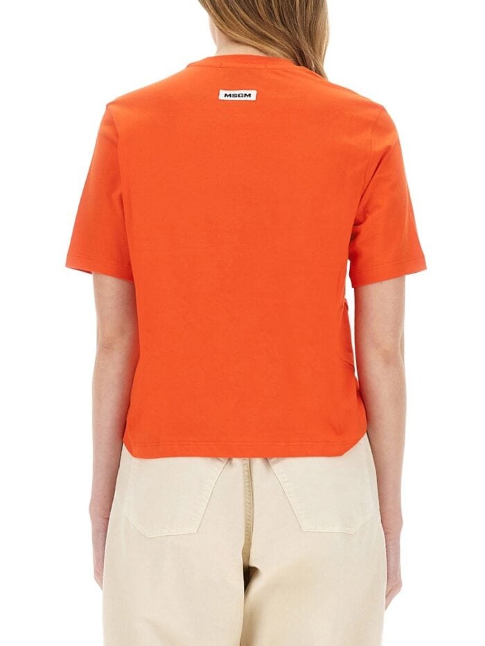 Msgm ASYMMETRICAL T-SHIRT
