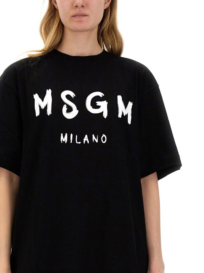 Msgm BRUSHED LOGO DRESS