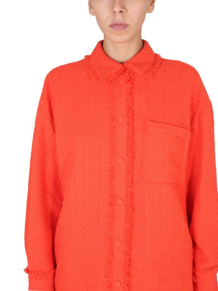 Msgm CAMICIA CON FRANGE
