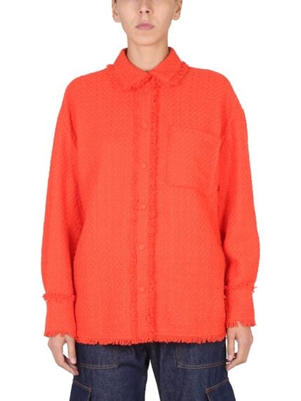 Msgm CAMICIA CON FRANGE