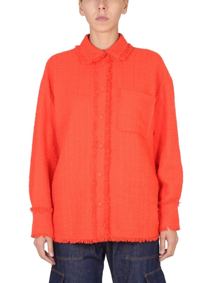 Msgm CAMICIA CON FRANGE