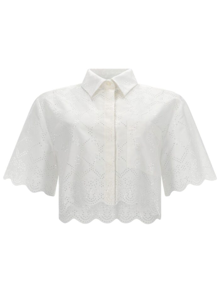 Msgm CAMICIA CON MOTIVO TRAFORATO