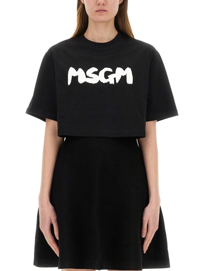 Msgm CROPPED T-SHIRT
