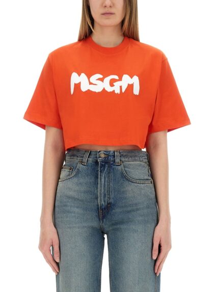 Msgm CROPPED T-SHIRT
