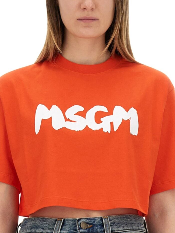 Msgm CROPPED T-SHIRT