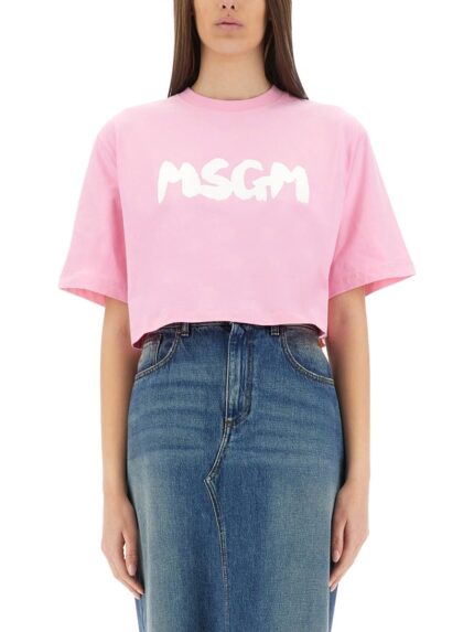 Msgm CROPPED T-SHIRT