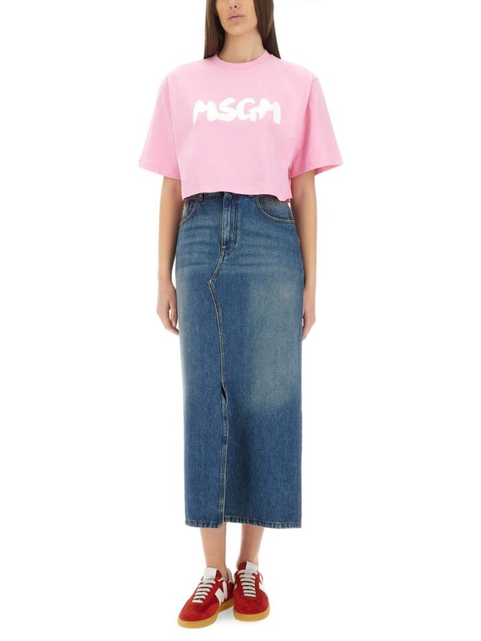Msgm CROPPED T-SHIRT