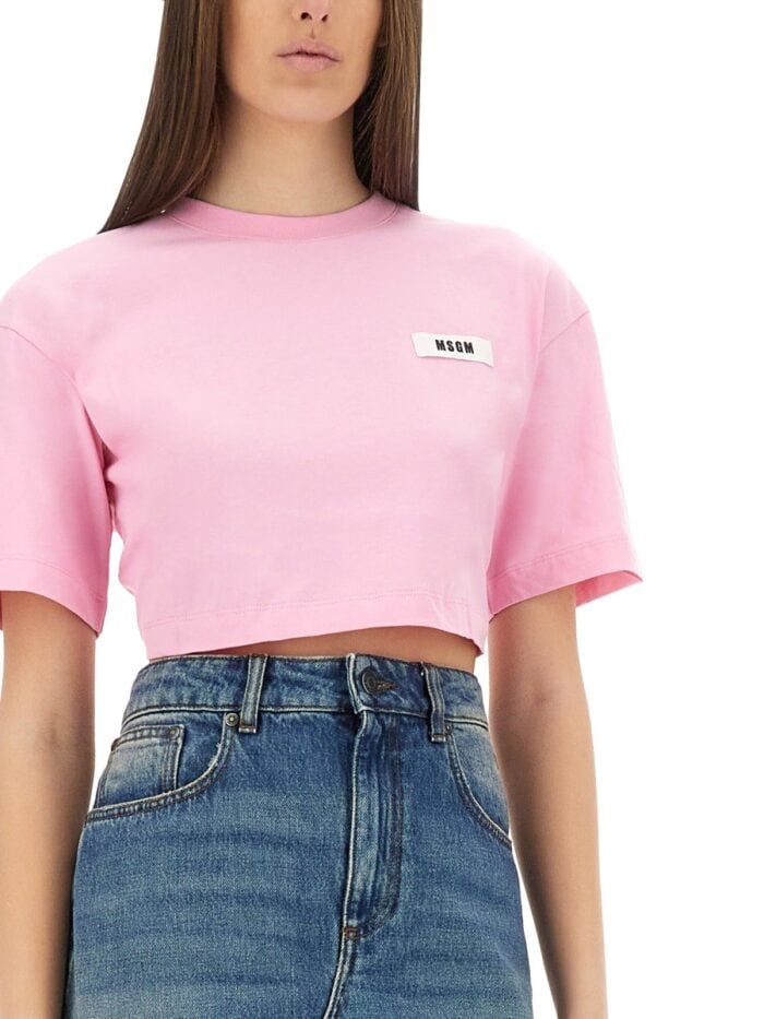 Msgm CROPPED T-SHIRT
