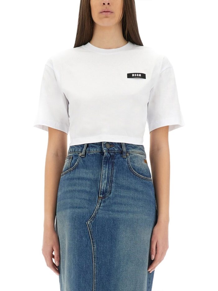Msgm CROPPED T-SHIRT
