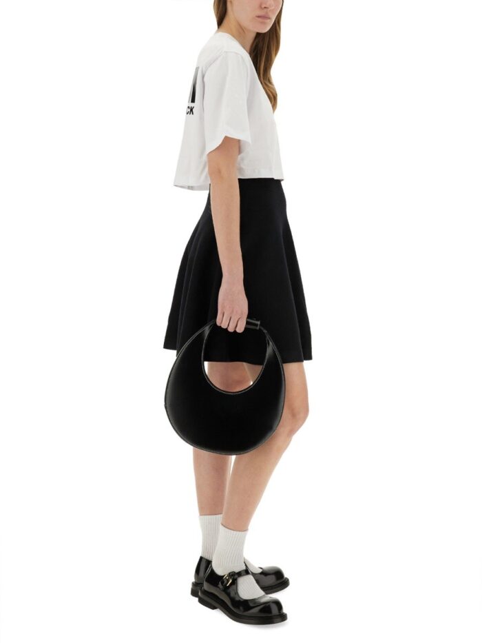 Msgm CROPPED T-SHIRT WITH LOGO