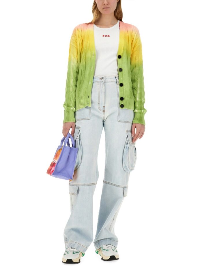 Msgm DEGRADE CARDIGAN