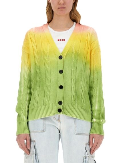 Msgm DEGRADE CARDIGAN