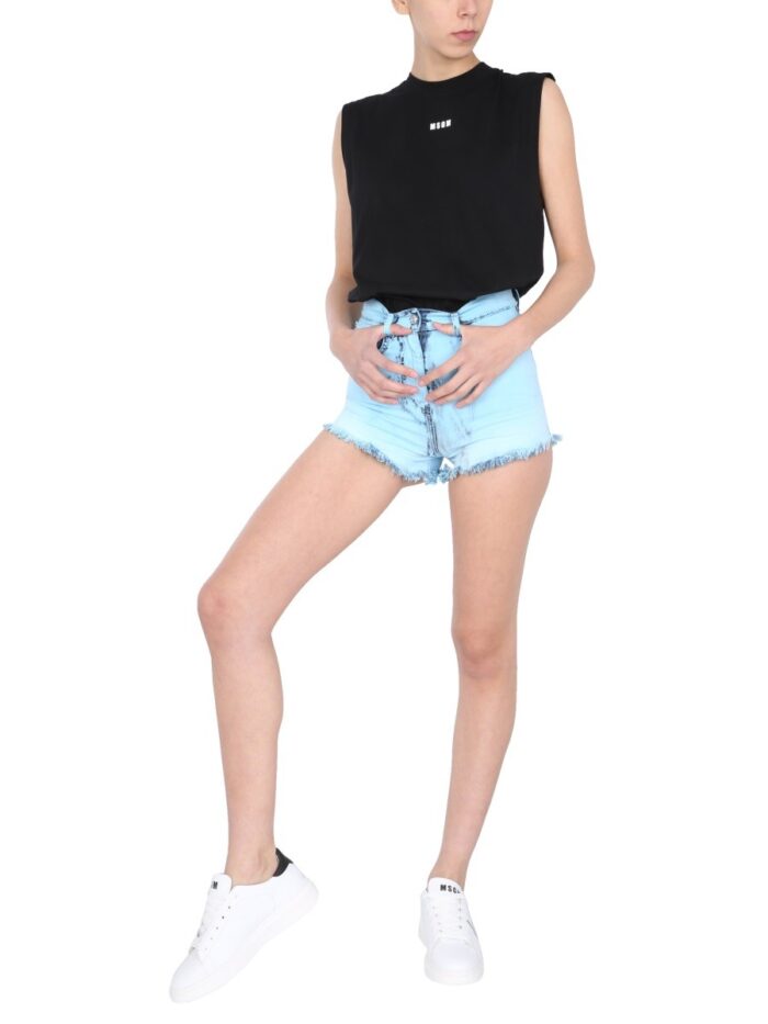 Msgm DENIM SHORTS
