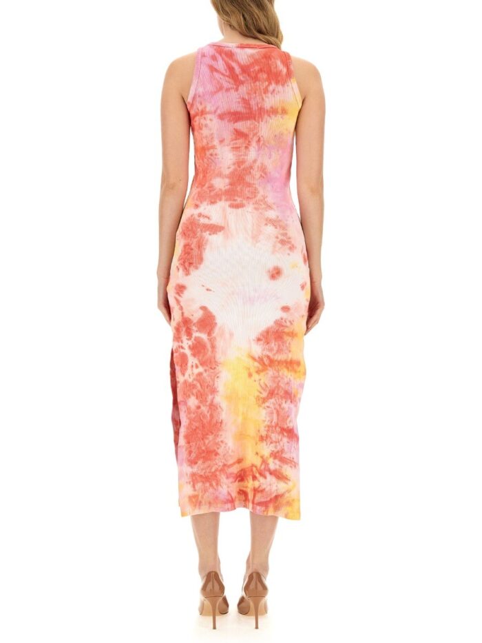 Msgm DRESS WITH TIE & DYE TREATMENT